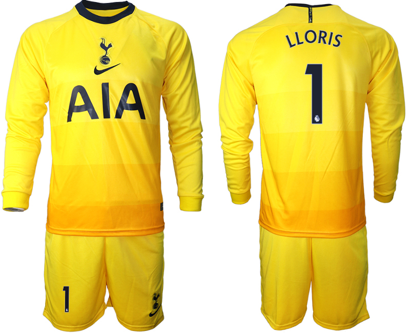 2021 Men Tottenham Hotspur away Long sleeve #1 soccer jerseys->tottenham jersey->Soccer Club Jersey